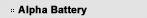 alpha battery