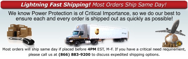 Fast, Same Day UPS Shipping!